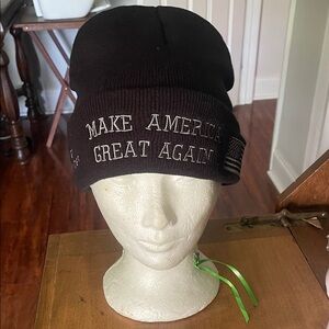 MAGA Make America Great Again Patriots Classic Black Beanie NWOT